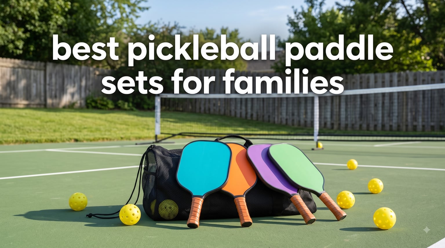 best pickleball paddle sets for families