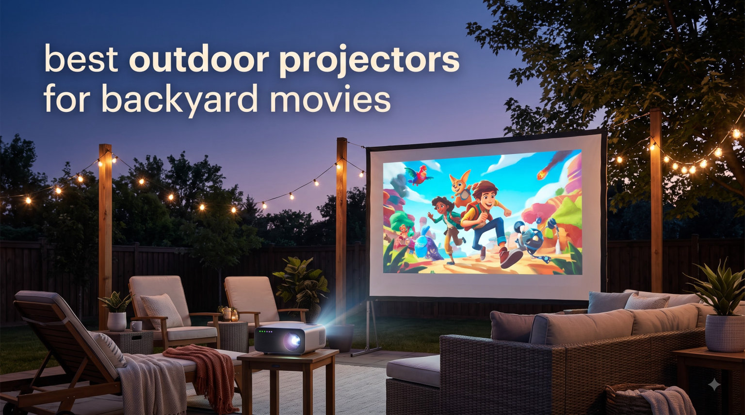 best outdoor projectors for backyard movies