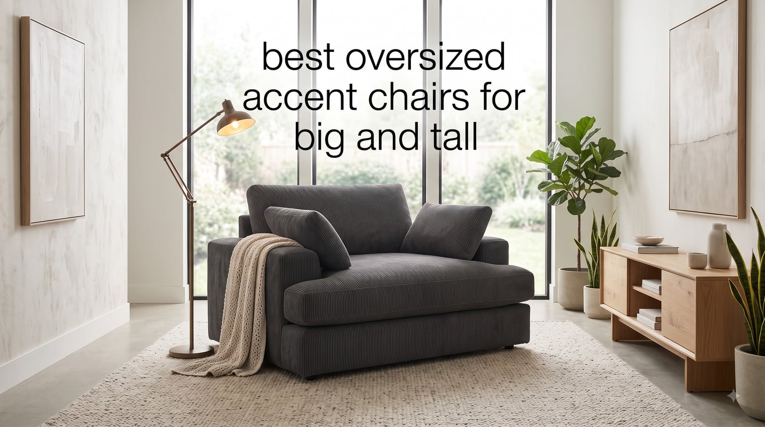 best oversized accent chairs for big and tall