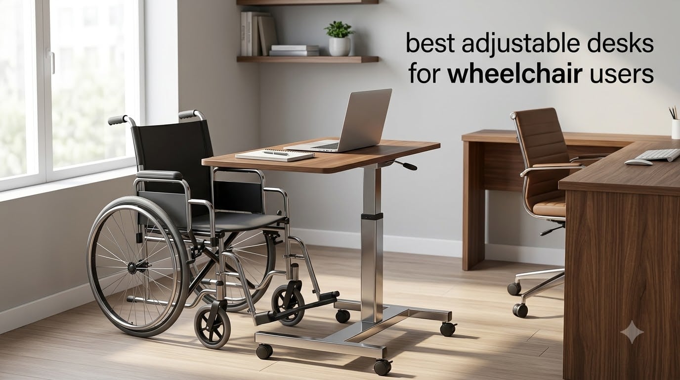 best adjustable desks for wheelchair users