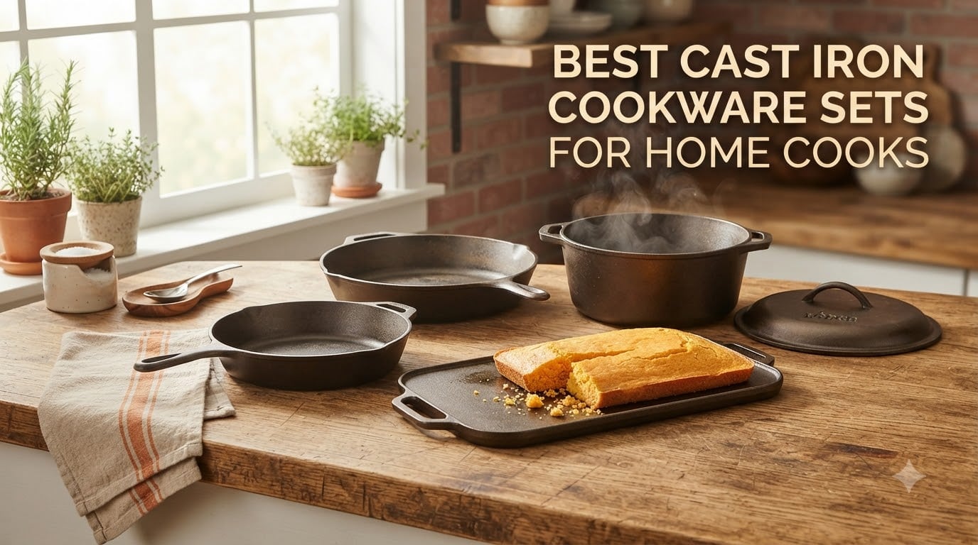best cast iron cookware sets for home cooks