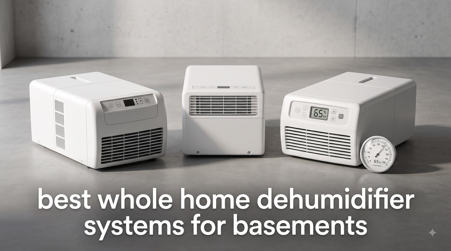 best whole home dehumidifier systems for basements
