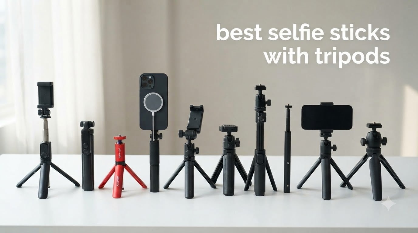 best selfie sticks with tripods