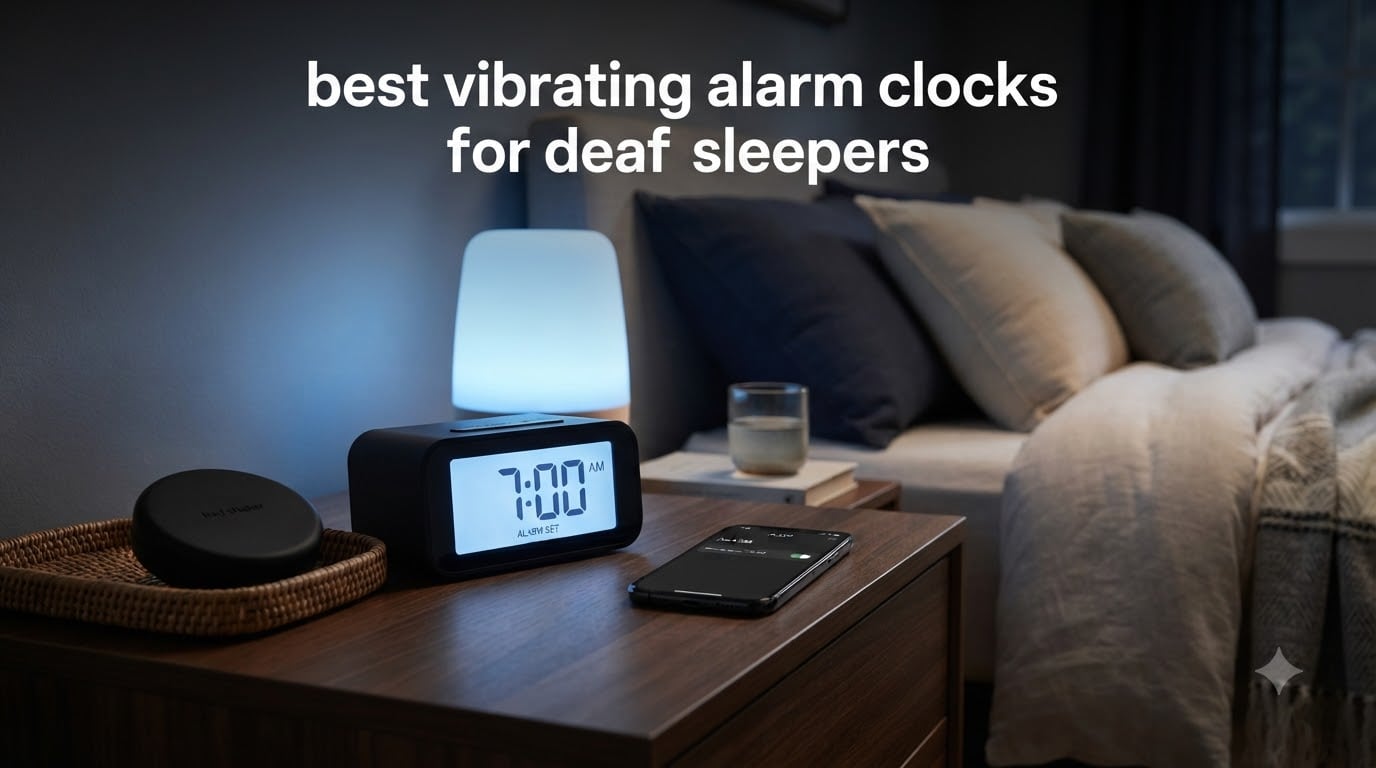 best vibrating alarm clocks for deaf sleepers