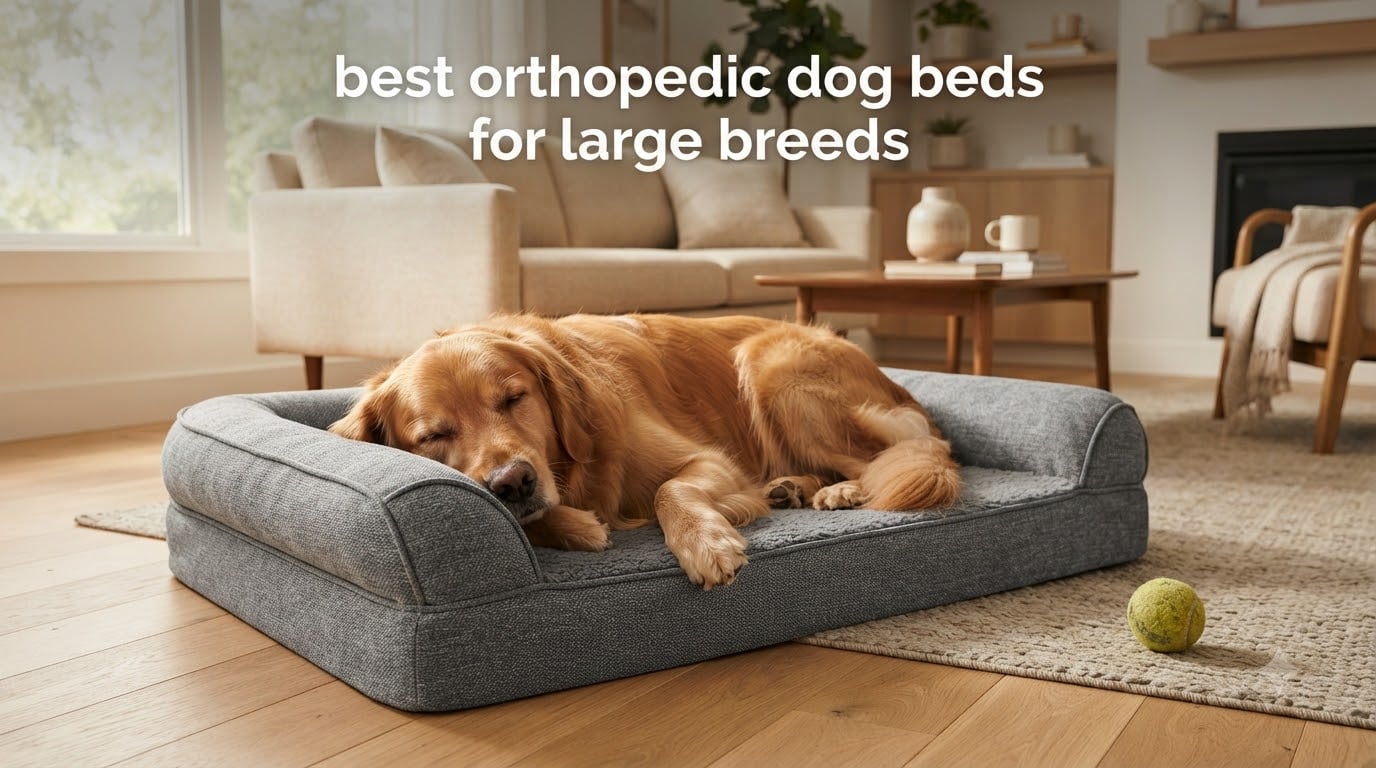 best orthopedic dog beds for large breeds