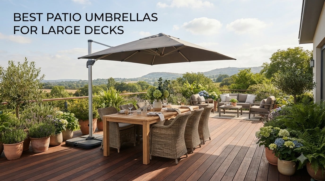 best patio umbrellas for large decks