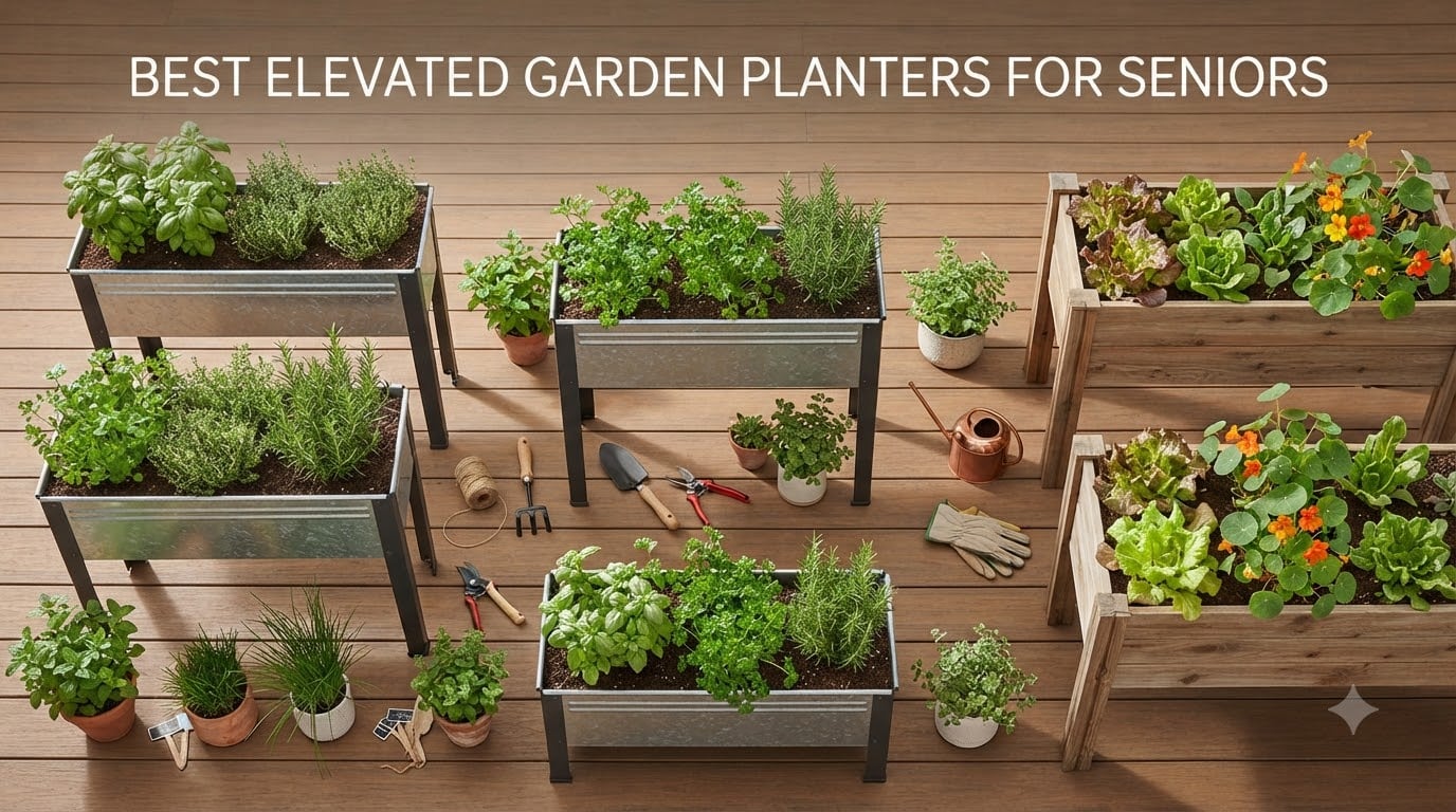 best elevated garden planters for seniors
