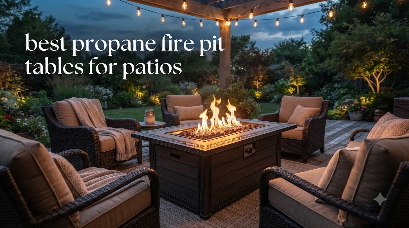 best propane fire pit tables for patios