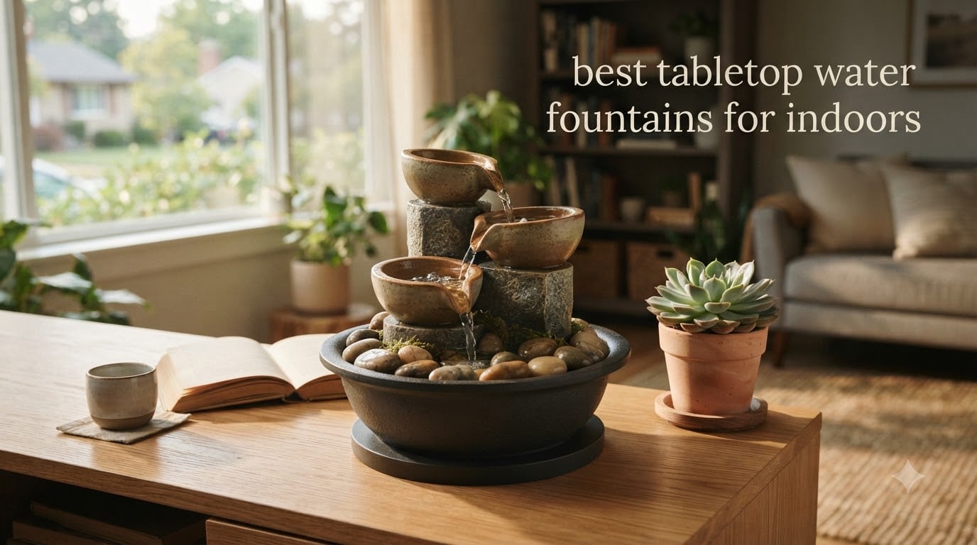 best tabletop water fountains for indoors