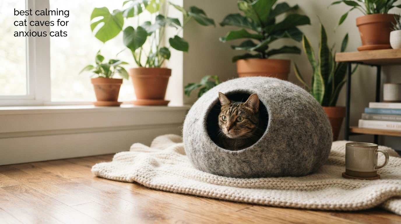 best calming cat caves for anxious cats