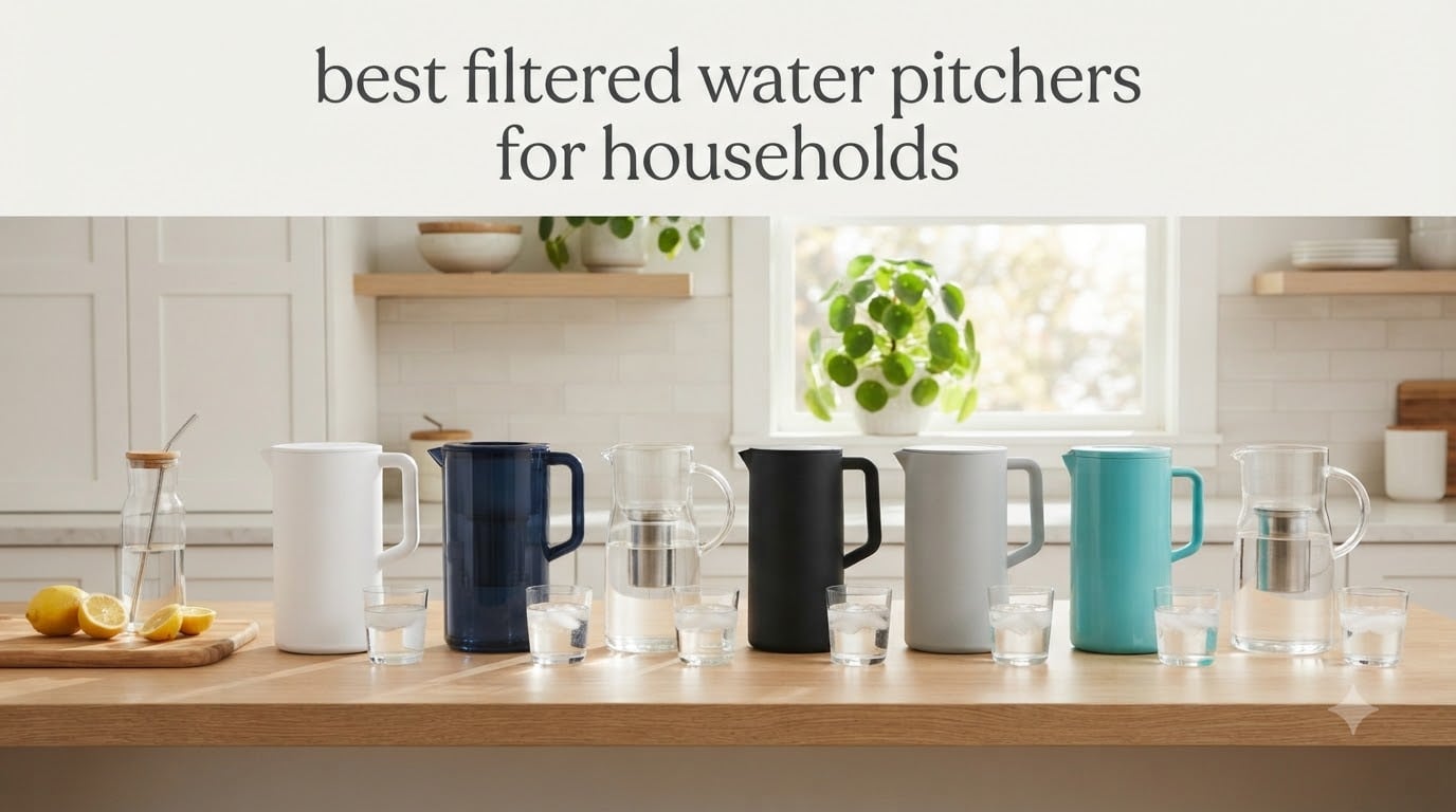 best filtered water pitchers for households
