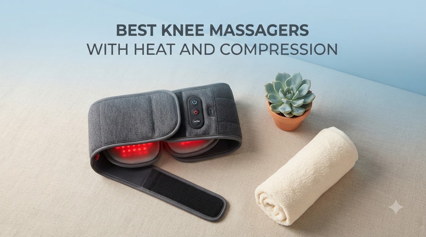 best knee massagers with heat and compression