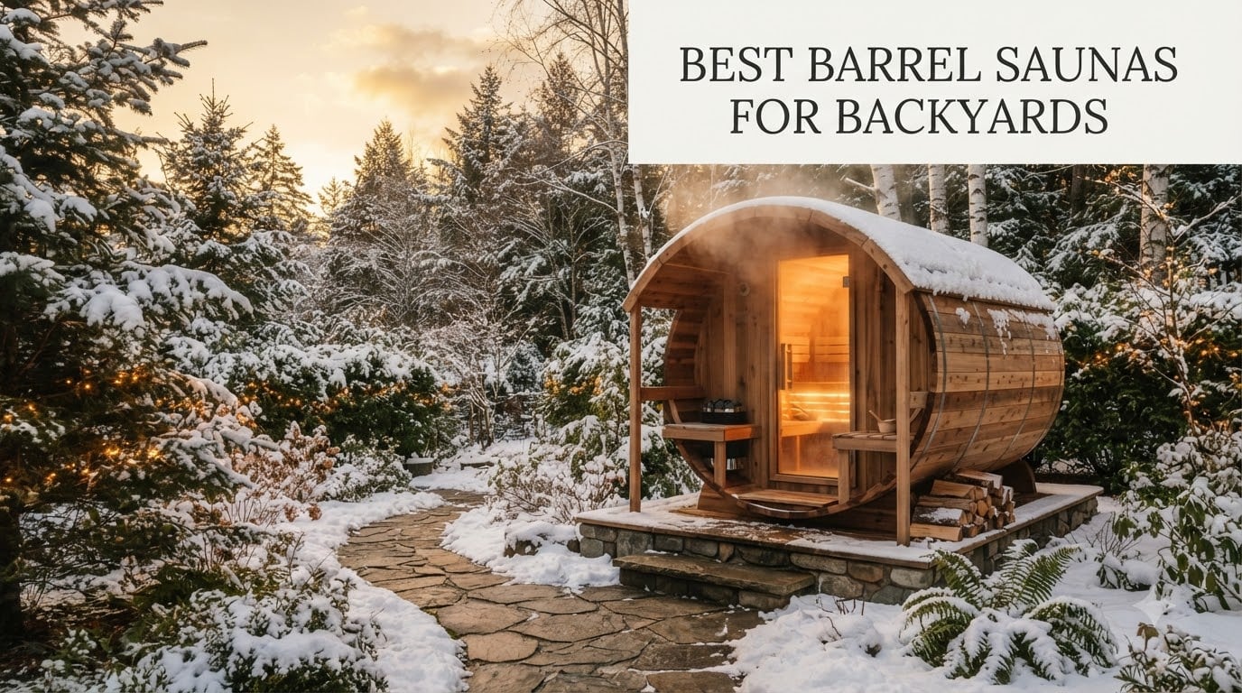best barrel saunas for backyards