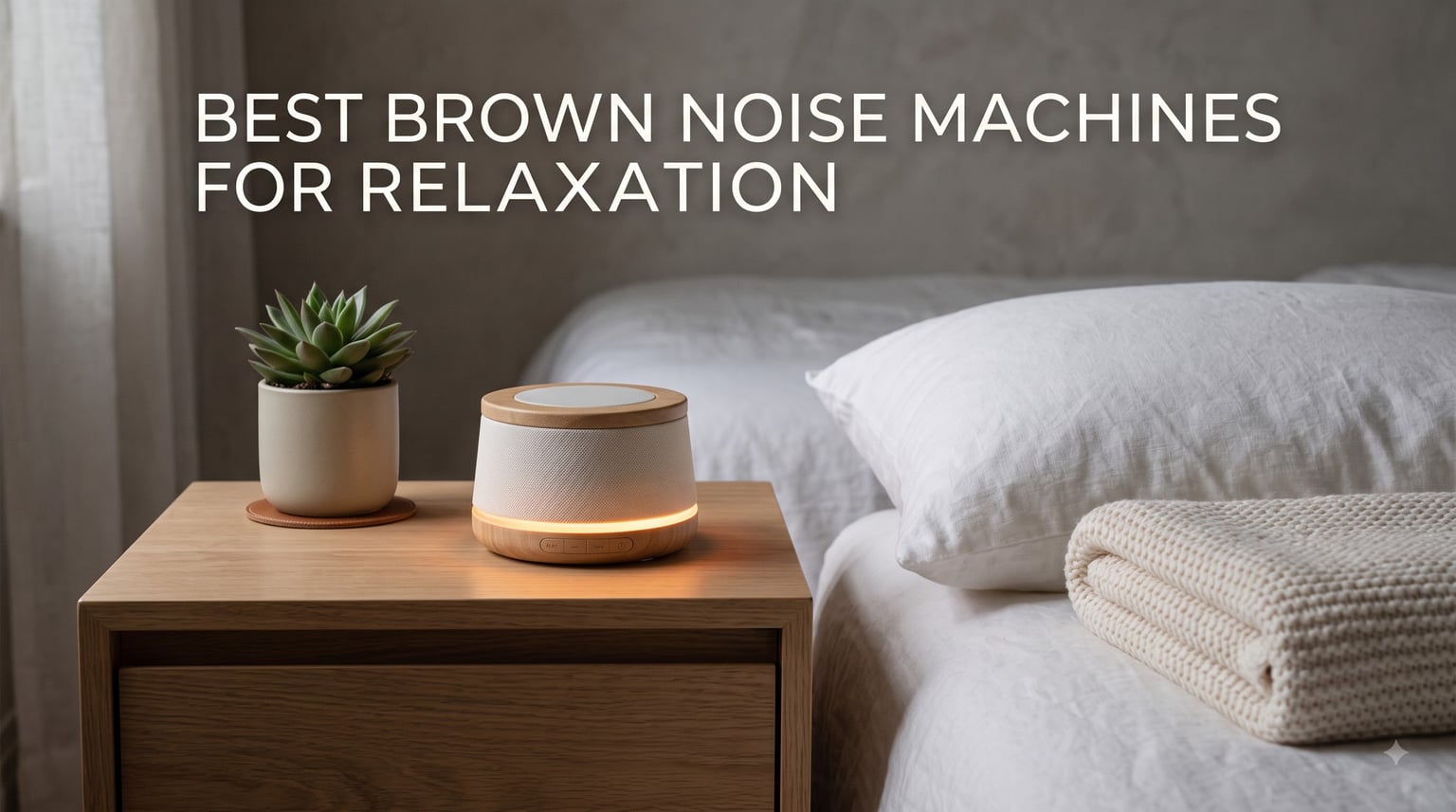 best brown noise machines for relaxation