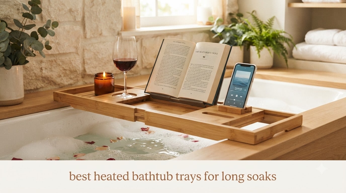 best heated bathtub trays for long soaks