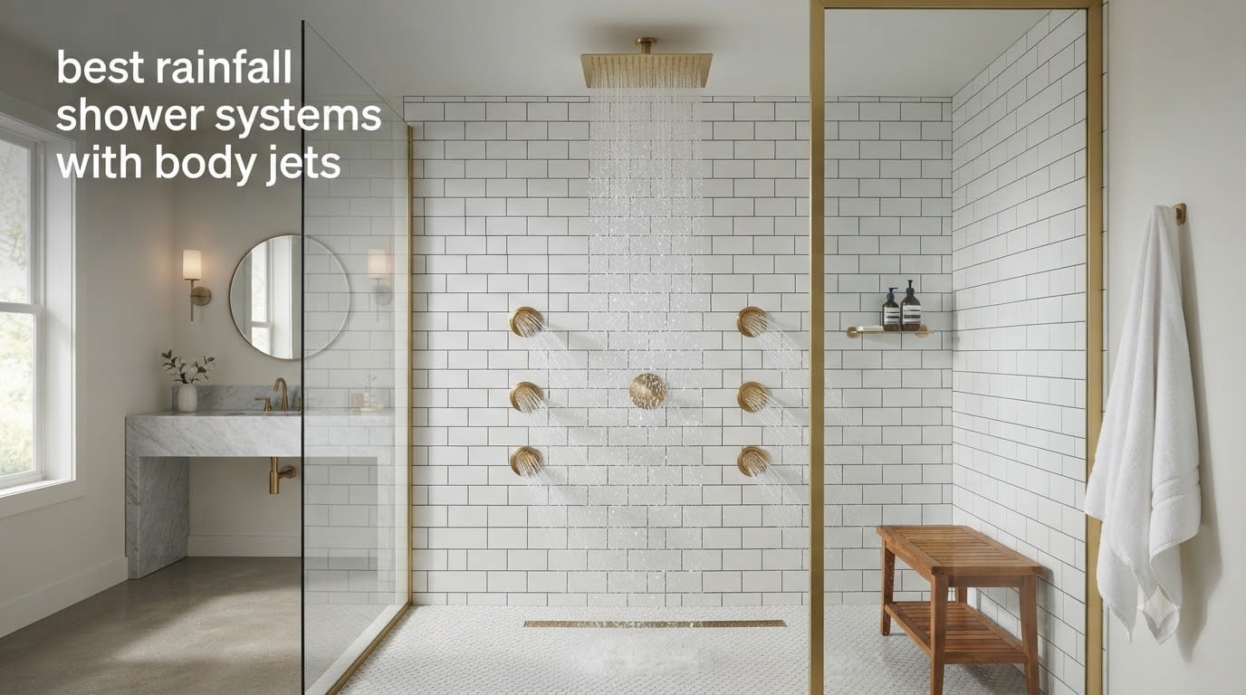 best rainfall shower systems with body jets