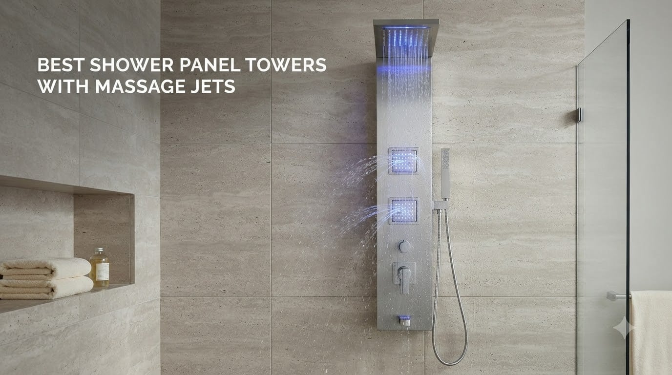 best shower panel towers with massage jets