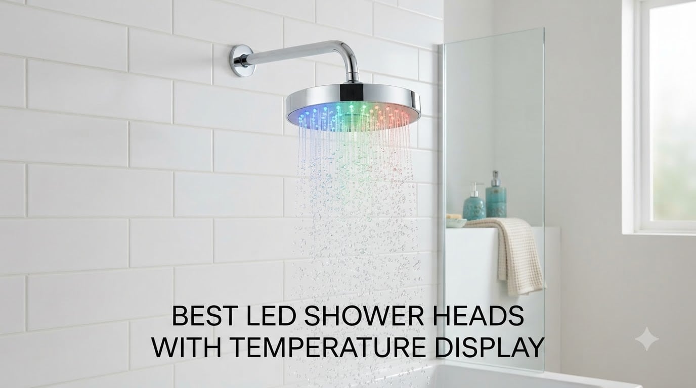 best led shower heads with temperature display