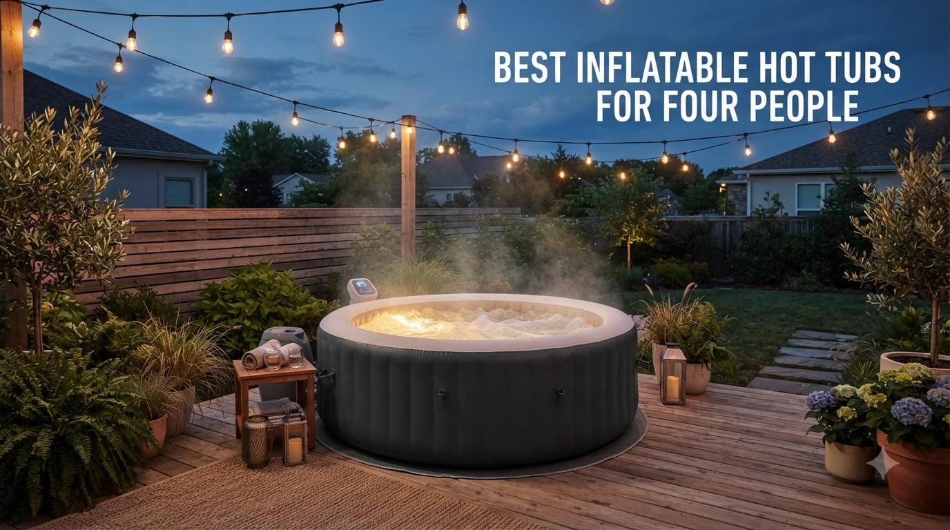 best inflatable hot tubs for four people