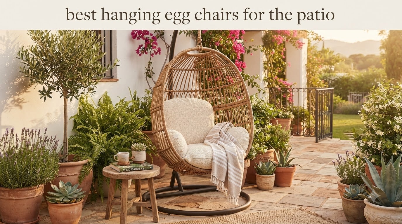 best hanging egg chairs for the patio