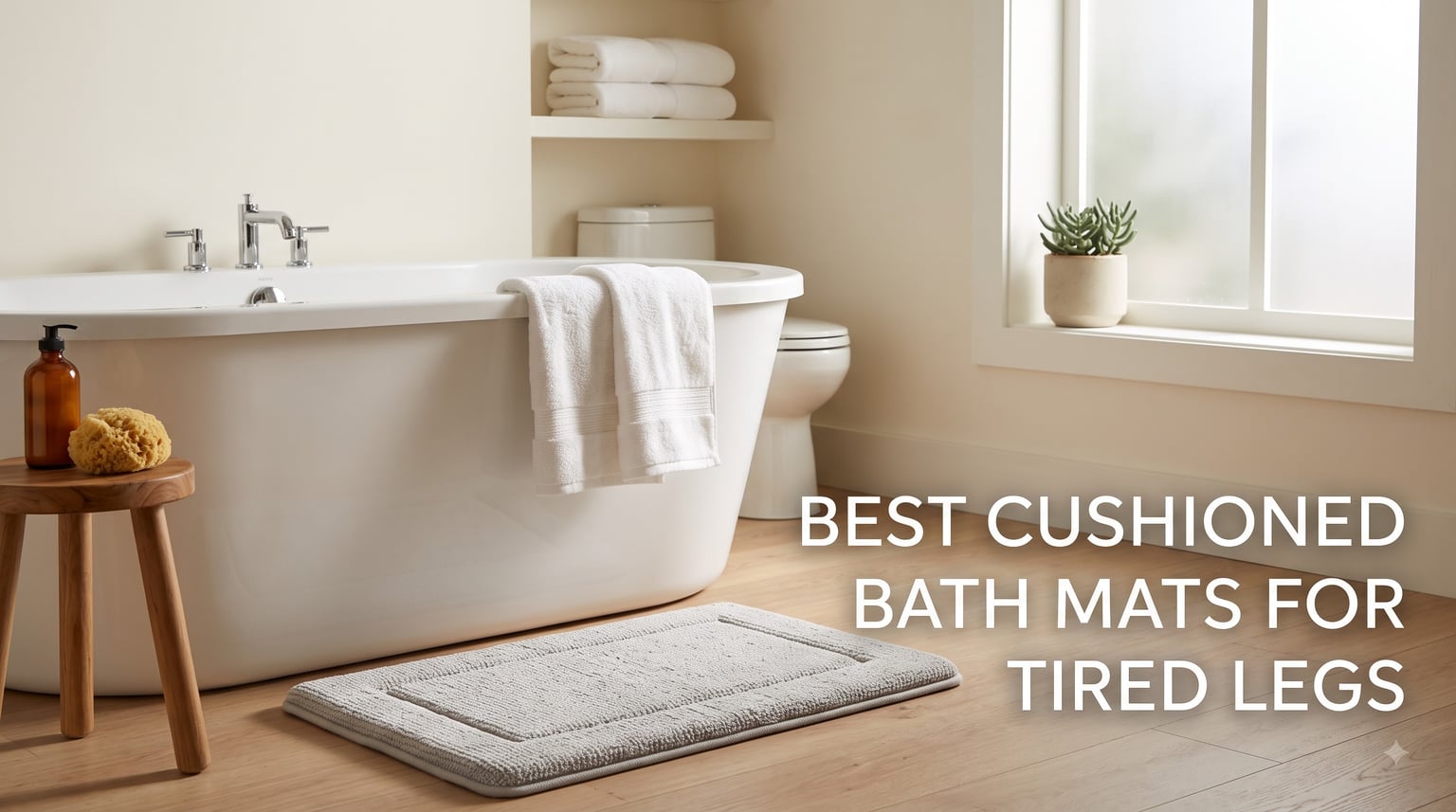 best cushioned bath mats for tired legs