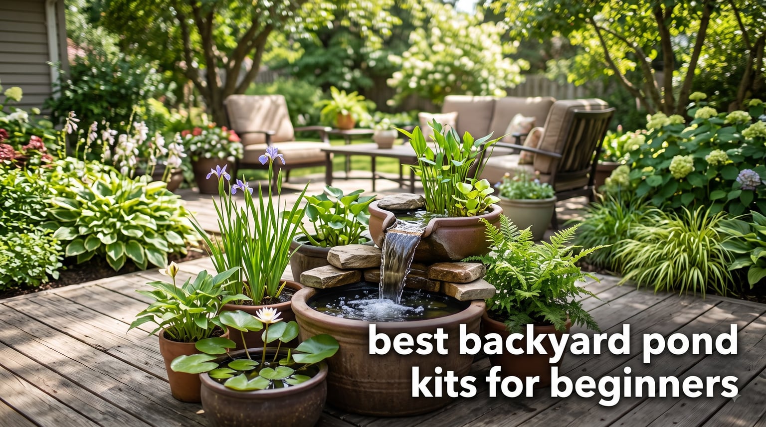 best backyard pond kits for beginners