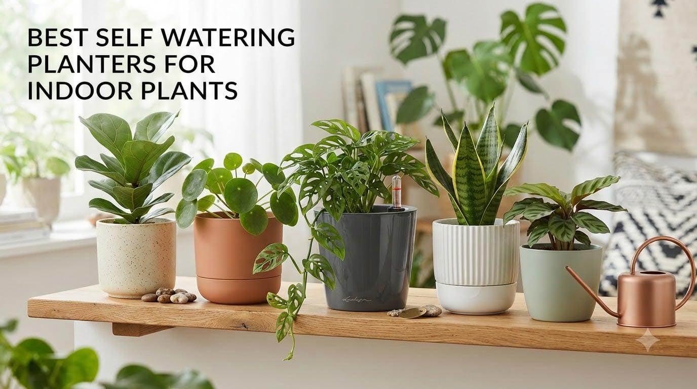 best self watering planters for indoor plants