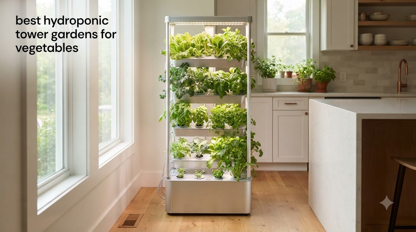 best hydroponic tower gardens for vegetables