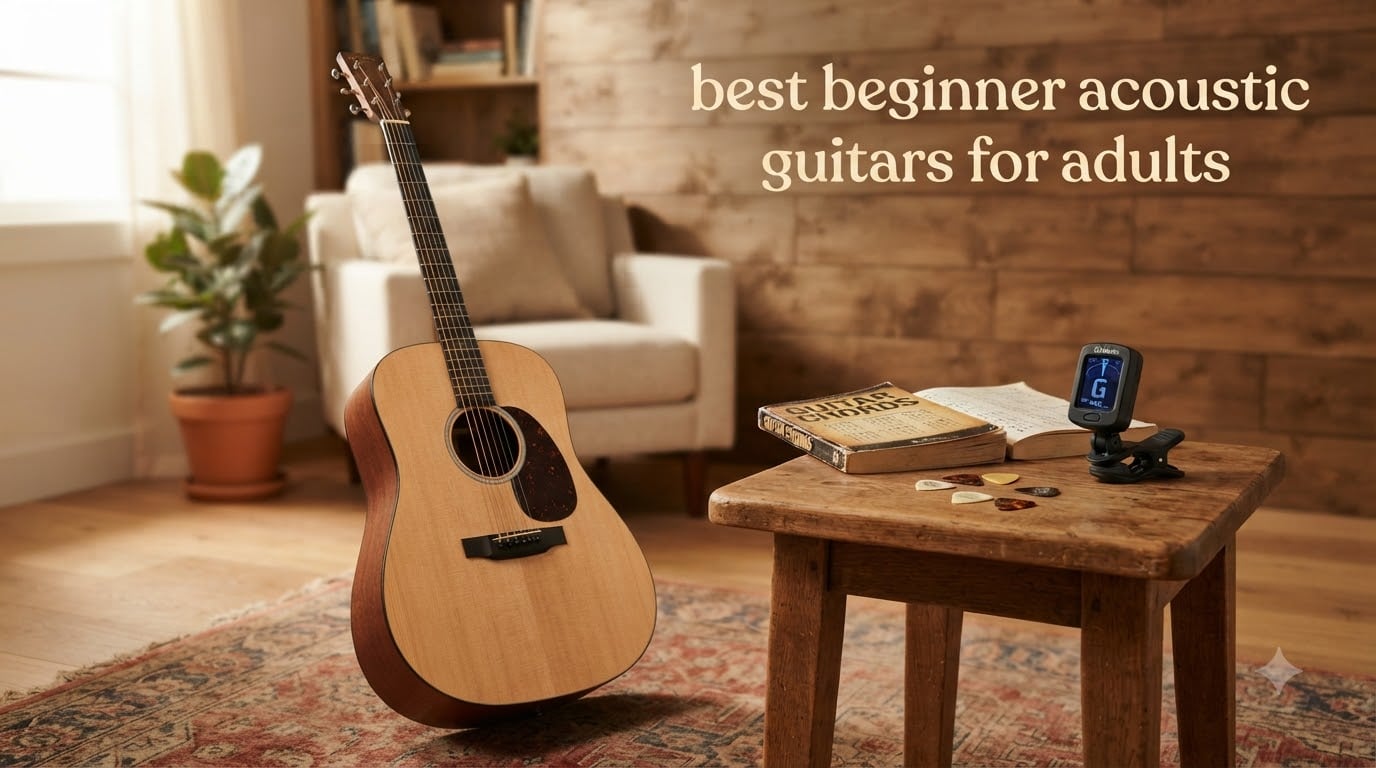 best beginner acoustic guitars for adults
