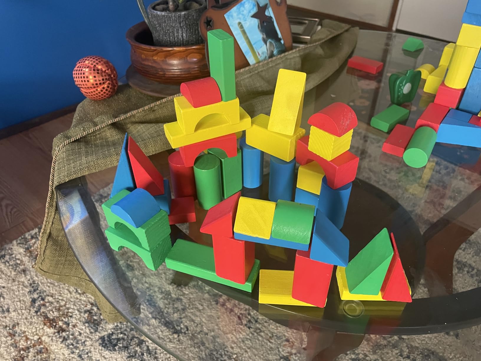 Melissa & Doug 100 Wooden Building Blocks with Storage Box customer photo 2