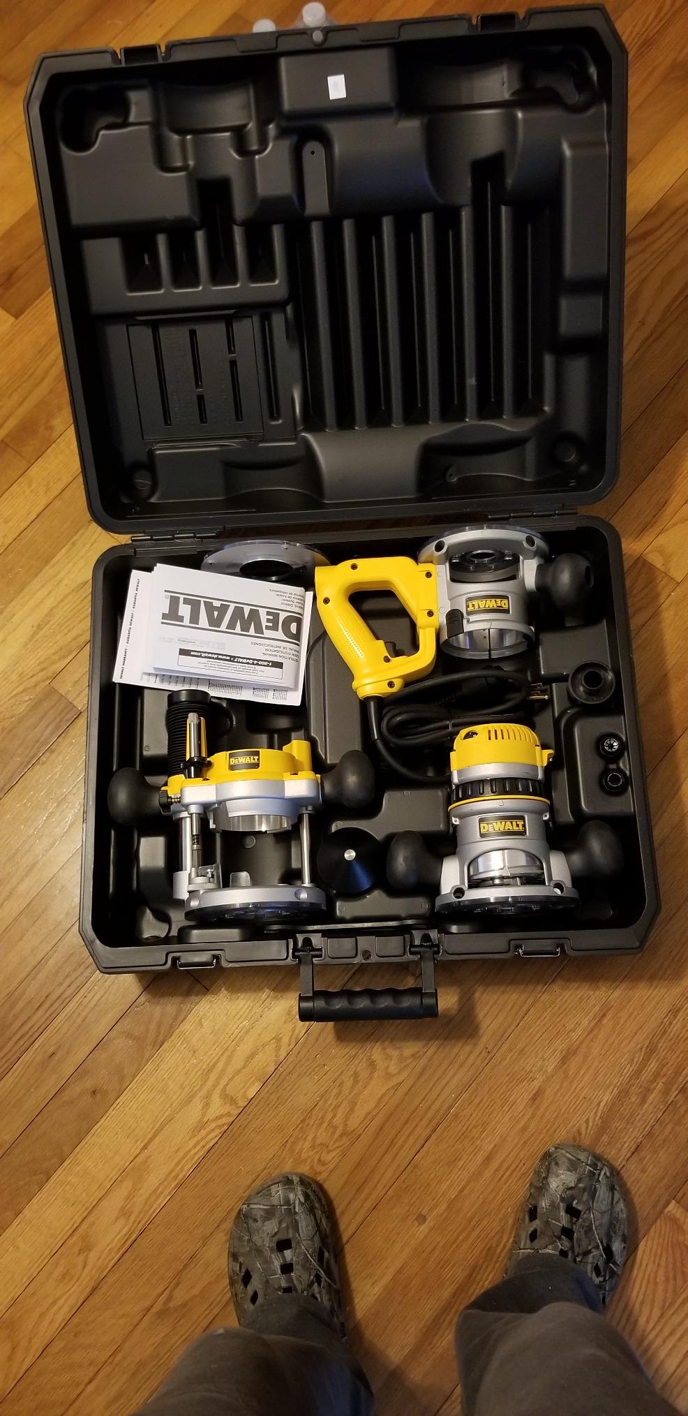 DEWALT Router, Fixed/Plunge Base Kit, 12-Amp, 2-1/4-HP (DW618B3) customer photo 2