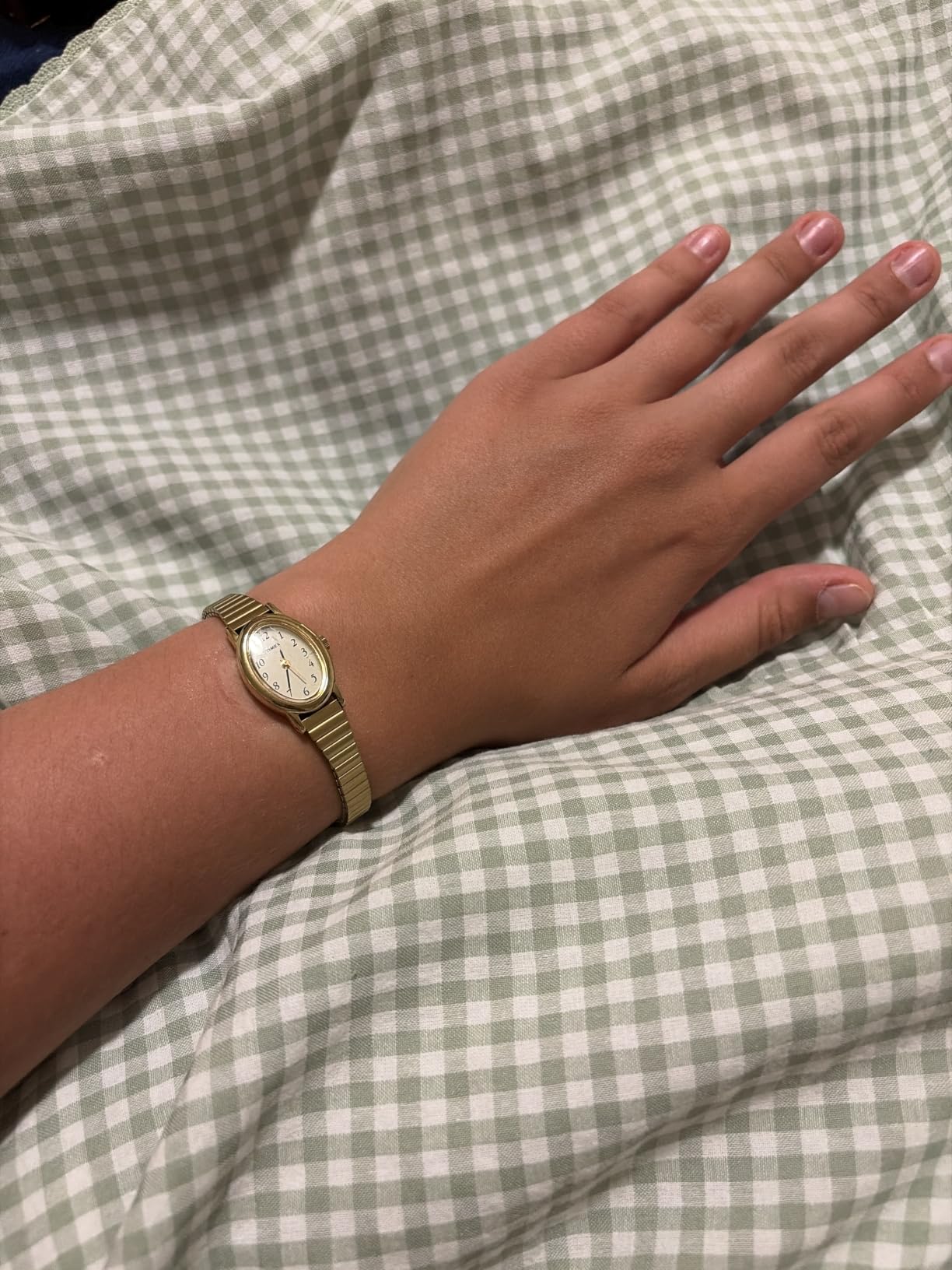 Timex Women's Cavatina Watch - TPearl Dial Gold-Tone Case customer photo 2
