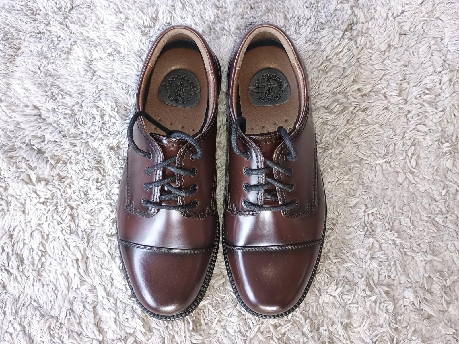 DOCKERS Gordon Leather Dress Shoes for Men Casual Cap Toe Mens Oxford Shoes customer photo 2