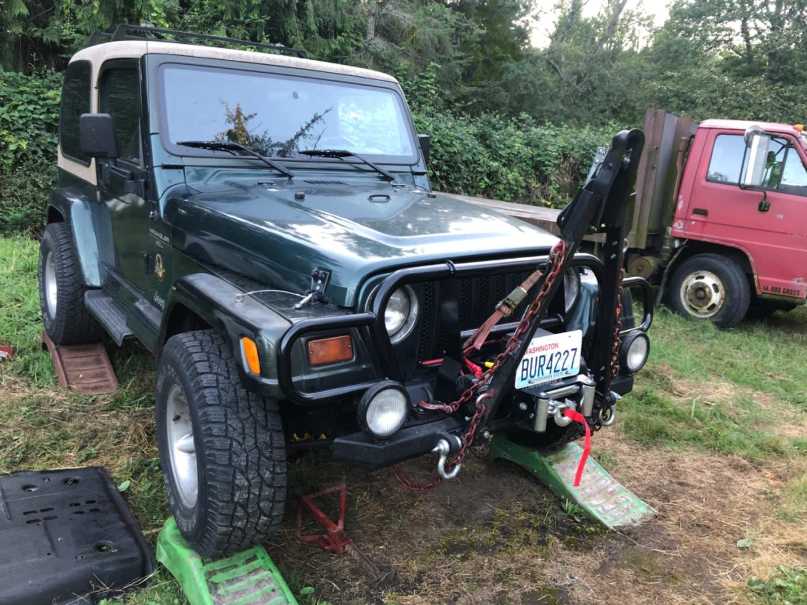 RAMPAGE PRODUCTS Rampage Euro Front Grille Guard | Steel, Black | 7659 | Fits 1987 - 2006 Jeep Wrangler YJ & TJ customer photo 2