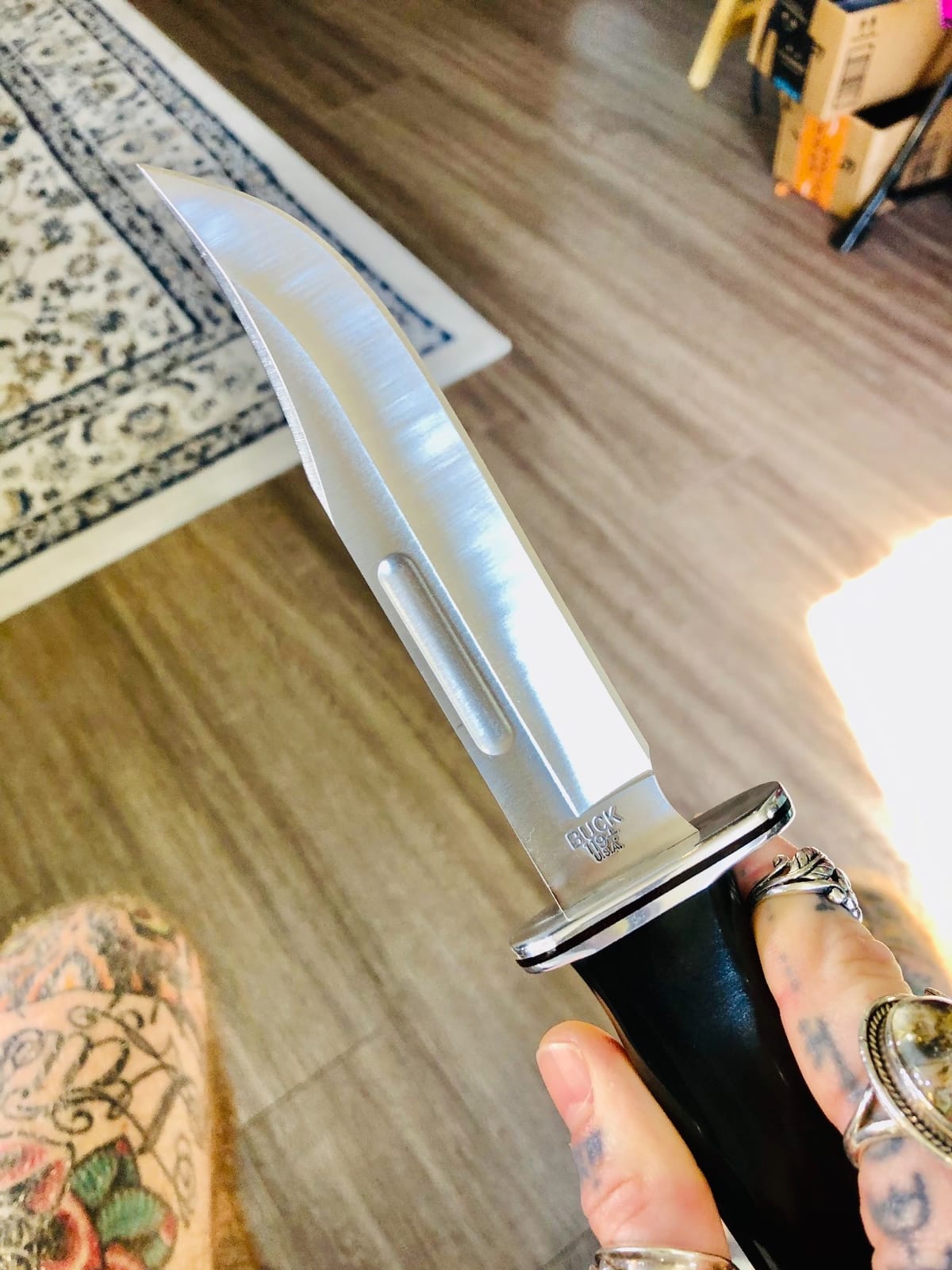 Buck Knives 119 Special Hunting Knife with Sheath, Phenolic Handle, 7.5 oz customer photo 2