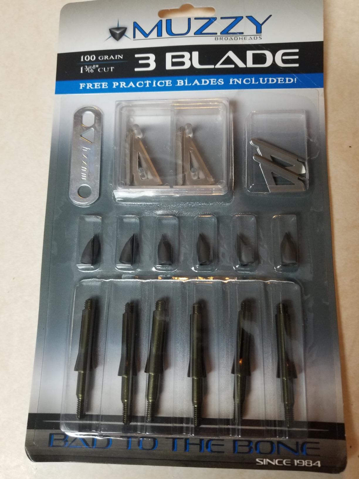 Muzzy Bowhunting 3 Blade Archery Arrow Broadhead 100 or 125 Grain - 6 Pack customer photo 2