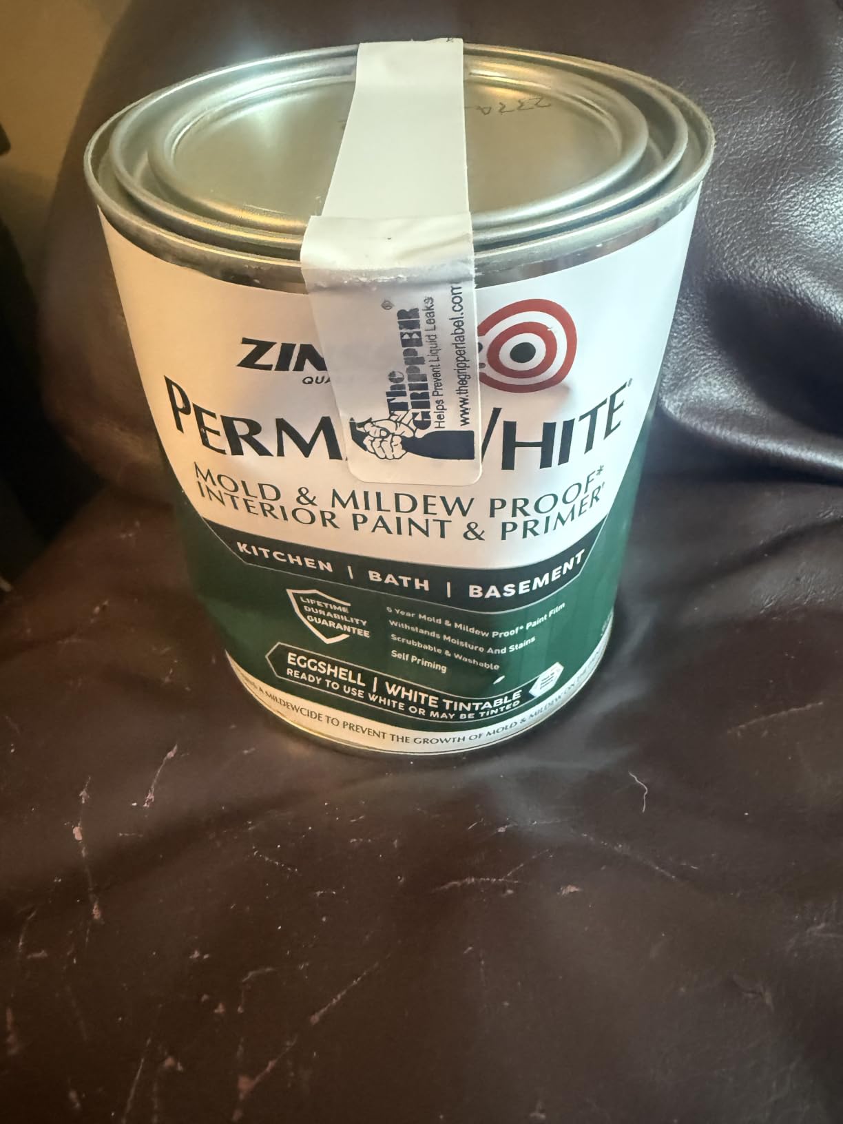 Zinsser 02774 PERMA-WHITE Mold & Mildew Proof Interior Paint, Quart, Eggshell White customer photo 2