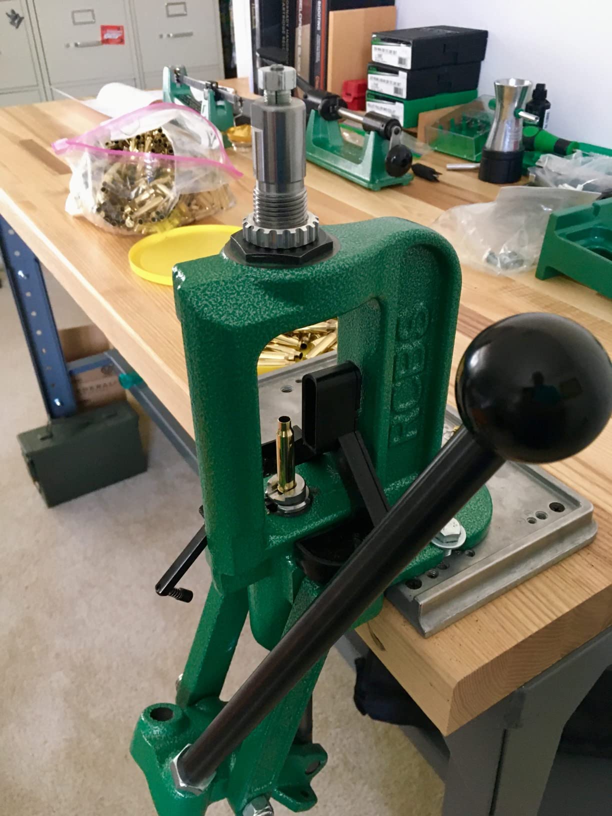 RCBS Rock Chucker Supreme Single Stage Reloading Press – Cast Iron – Green customer photo 2