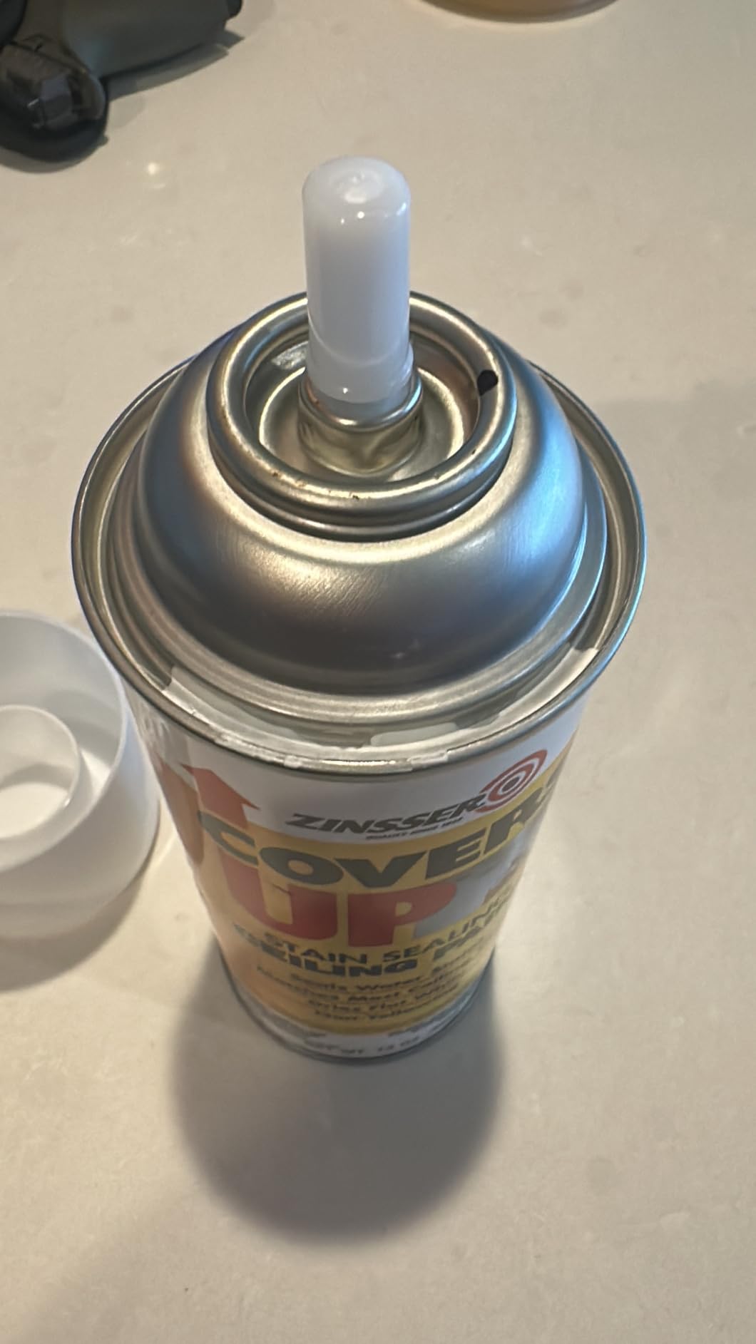 Zinsser Covers Up Ceiling Paint & Primer Spray, White customer photo 1