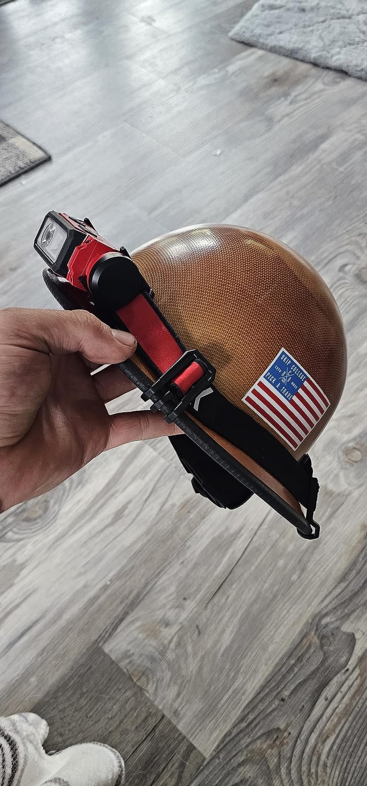 MSA Skullgard Full-Brim Hard Hat with Suspension - Non-Slotted Cap, Made of Phenolic Resin, Radiant Heat Loads up to 350F, Standard Size Hard Hat | Fas-Trac III Ratchet Suspension customer photo 2