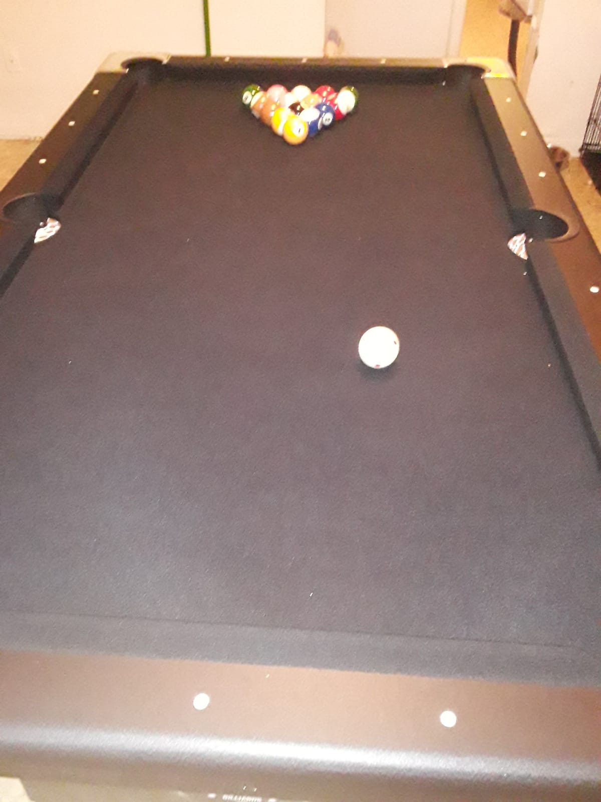 Fat Cat Trueshot 6 Foot Foldable Pool Table, Folding Billiard Table with Leg Levelers, K-818 Bumpers, Space Saving Design, Includes Cues and Balls customer photo 1