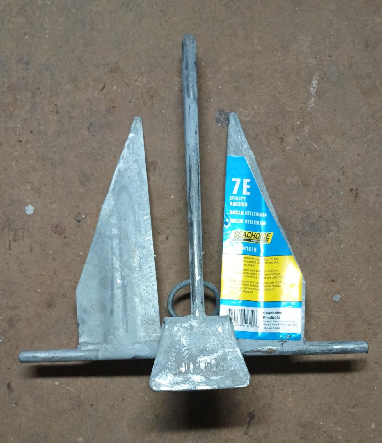 Seachoice Utility Anchor with Slip Ring Shank – Hot-Dipped Galvanized Steel or PVC Coated – Multiple Sizes customer photo 2