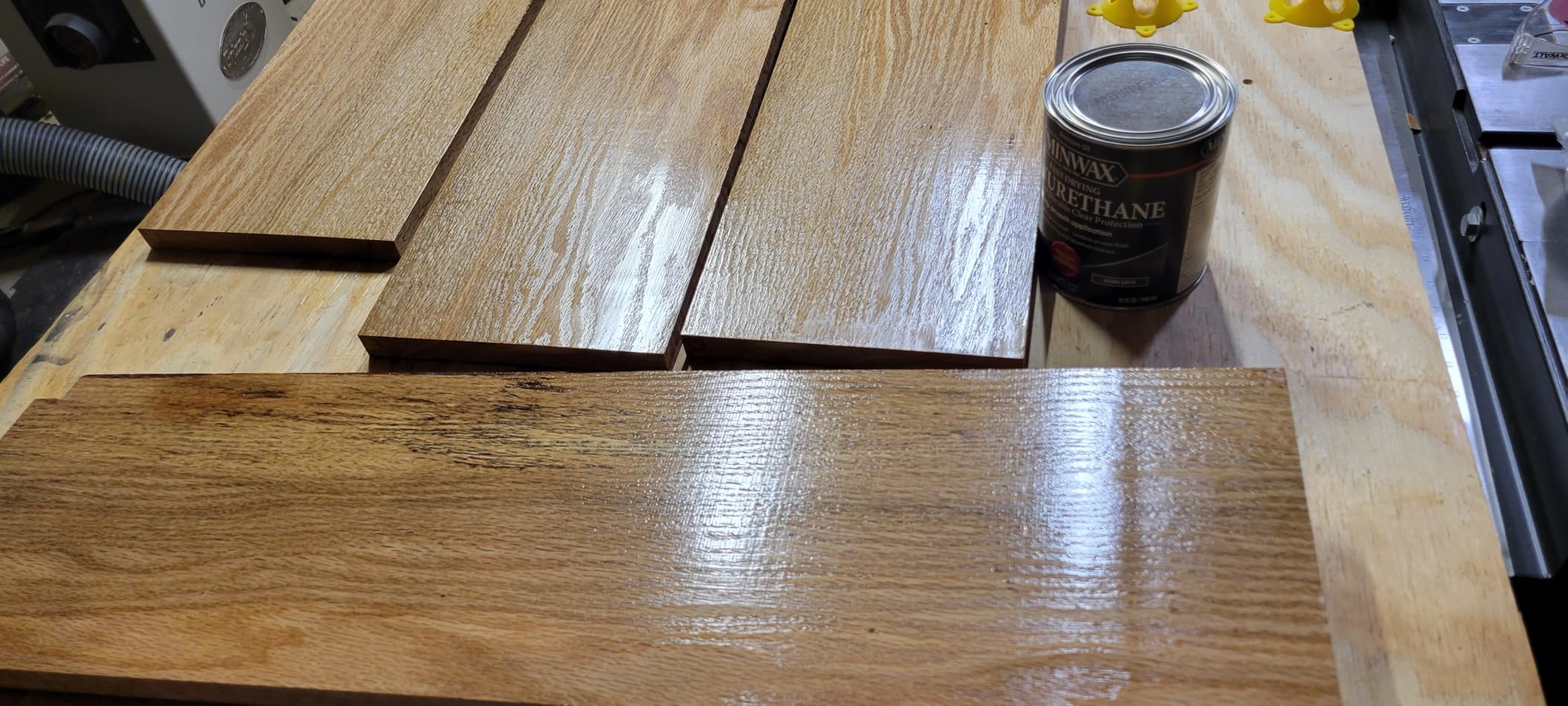 Minwax Fast Drying Polyurethane Protective Wood Finish, Clear Satin, 1 Gallon customer photo 1