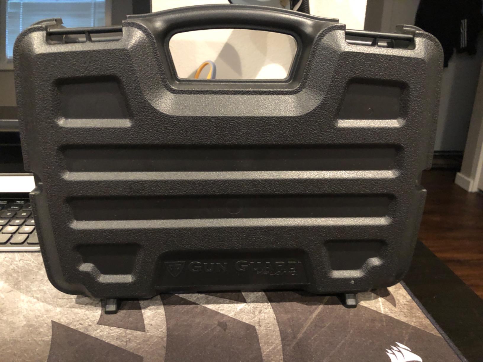 Plano Gun Guard SE Series Single Scoped Pistol Case with Padlock Tabs and Protective Foam Padding, Black, Hard Pistol Case with Steel Hinge Pins customer photo 1