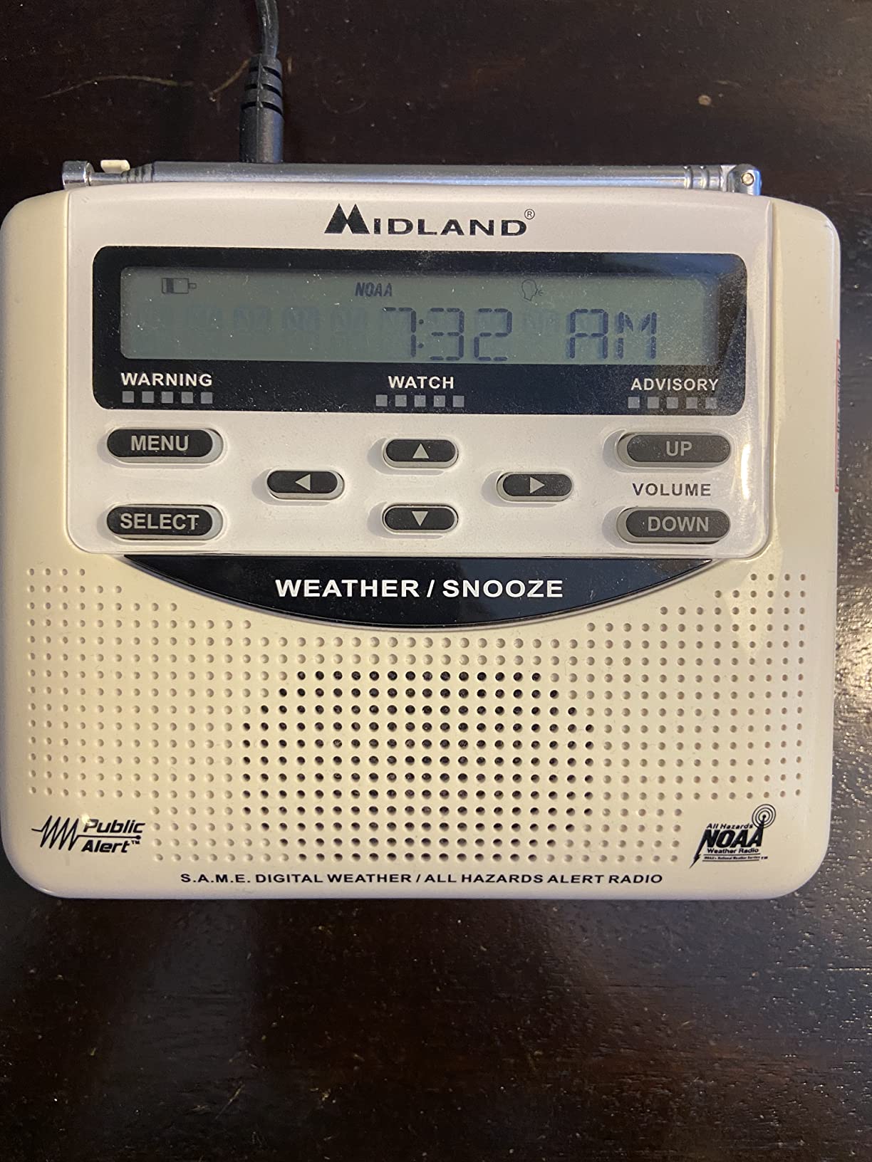 Midland - WR120B - NOAA Emergency Weather Alert Radio | Localized Programming, Trilingual Display, 60+ Emergency Alerts, Alarm, Selectable Alert Tone customer photo 2