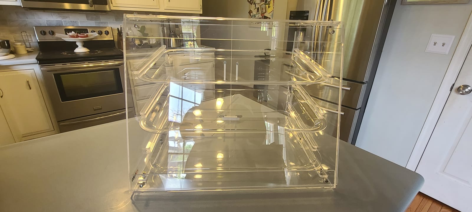 Winco 4 Tier Clear Commercial Display Case customer photo 1
