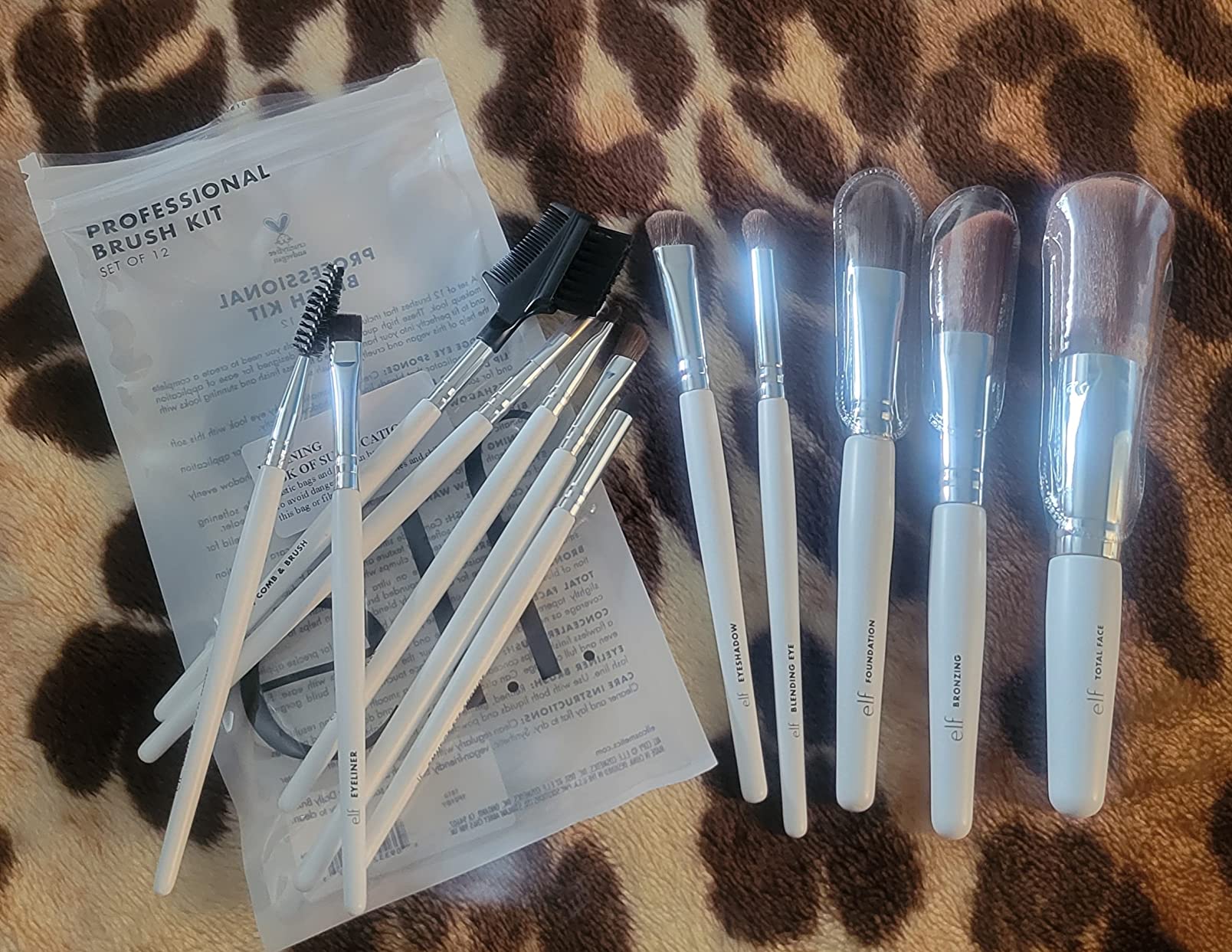 e.l.f. Professional Set of 12 Makeup Brushes, Pro-Worthy Makeup Brushes For A Flawless Full-Face Application, Vegan & Cruelty-Free customer photo 2