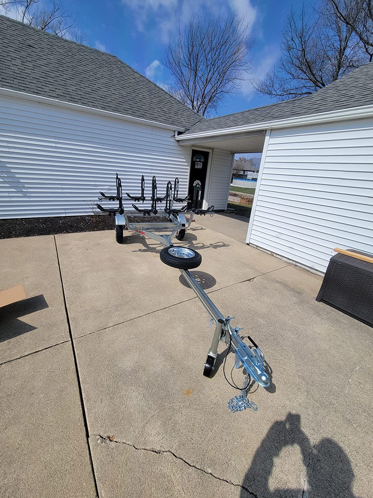 Malone MPG462G2 MicroSport 4 Kayak Trailer with 4 J-Rack Kayak Carriers & Spare Tire | 20' / 800 lbs Capacity | Fully Submersible | Marine Grade Galvanized Steel Construction | Spare Tire, 20' / 800 lbs Capacity, Fully Submersible, Marine Grade Galvanized Steel Construction customer photo 2