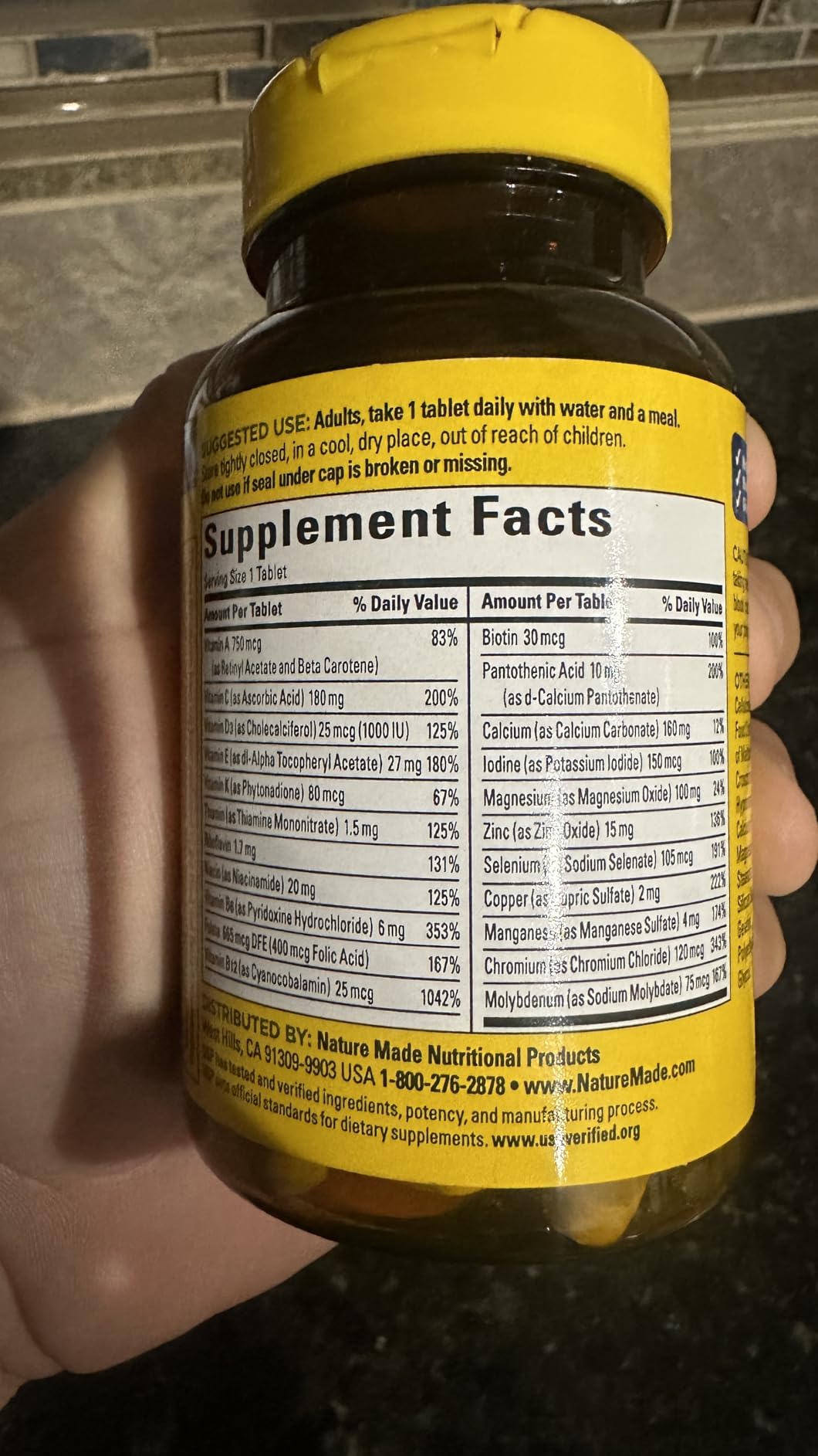 Nature Made Multivitamin for Men Over 50, Mens Multivitamins, 90 Tablets customer photo 1