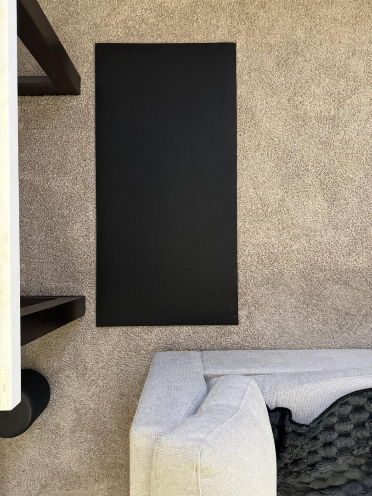 Rubber-Cal Recycled Flooring 1/4 in. x 4 ft. x 7 ft. - Black Rubber Mats customer photo 2